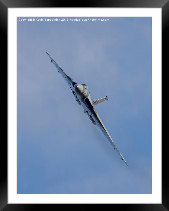 Avro Vulcan XH558 Framed Mounted Print by Kevin Tappenden