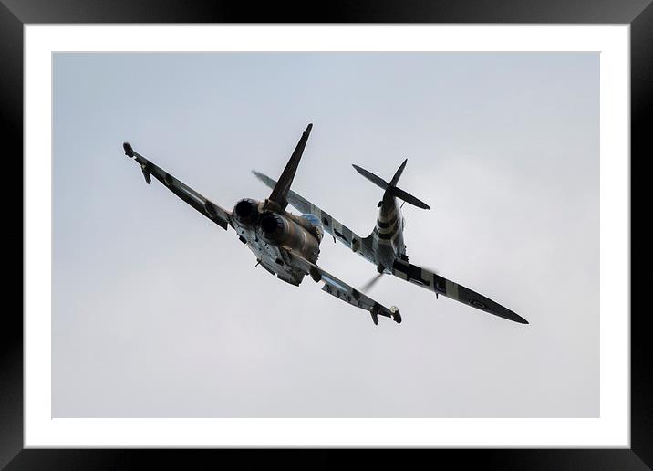 RAF Synchro Pair Framed Mounted Print by J Biggadike