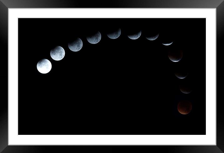  Lunar eclipse by JCstudios Framed Mounted Print by JC studios LRPS ARPS