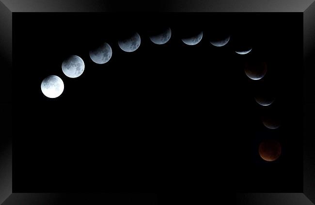  Lunar eclipse by JCstudios Framed Print by JC studios LRPS ARPS