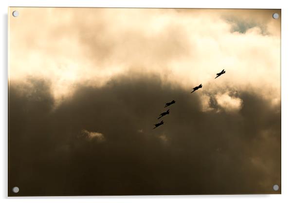 Spitfires and Hurricanes Acrylic by J Biggadike