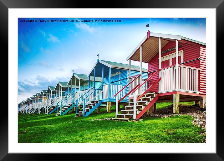  Minster Beach Huts Framed Mounted Print by Tracy Brown-Percival