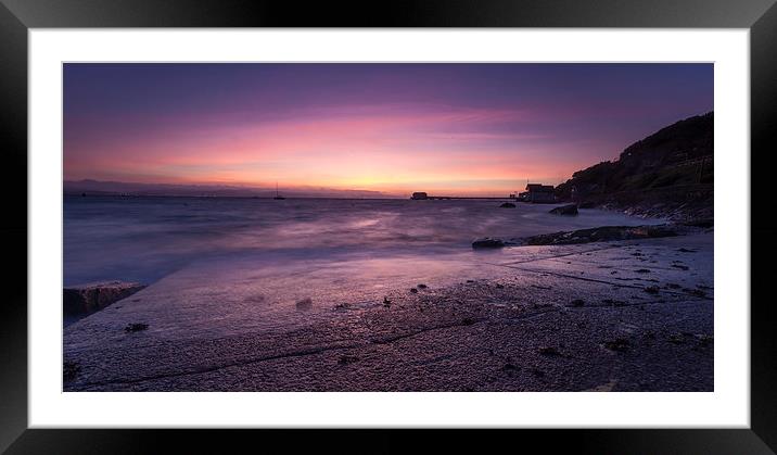  Pre-dawn at Swansea Bay Framed Mounted Print by Leighton Collins
