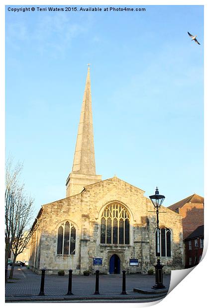 St Michael's Church Southampton  Print by Terri Waters