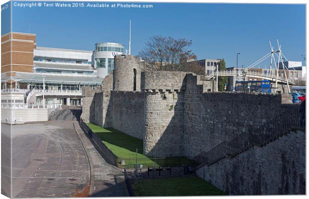West Quay Southampton Walls  Canvas Print by Terri Waters