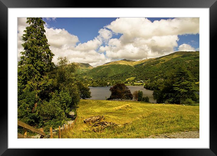 A path down to Grasmere lake  Framed Mounted Print by Jacqi Elmslie