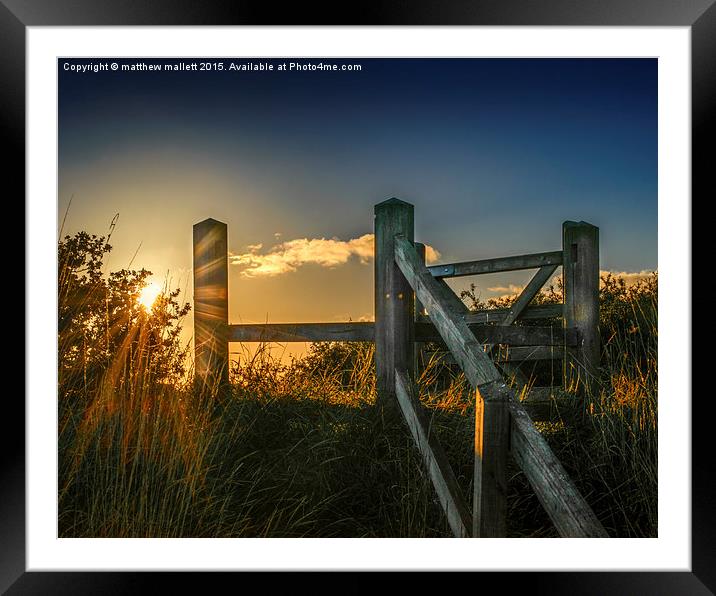  Photo In A Country Stile Framed Mounted Print by matthew  mallett