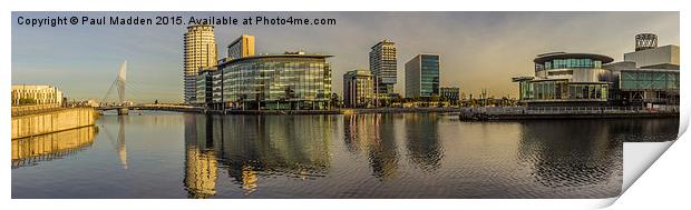 Manchester Media City Panorama Print by Paul Madden