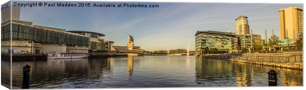 Media City and Imperial War Museum Canvas Print by Paul Madden