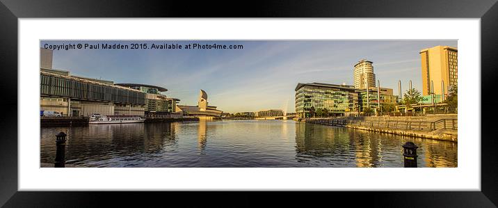 Media City and Imperial War Museum Framed Mounted Print by Paul Madden