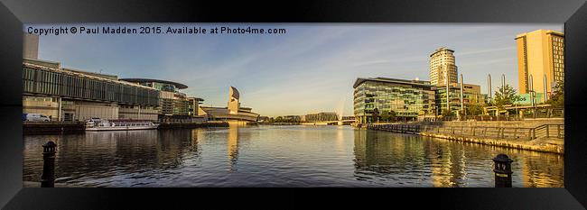 Media City and Imperial War Museum Framed Print by Paul Madden