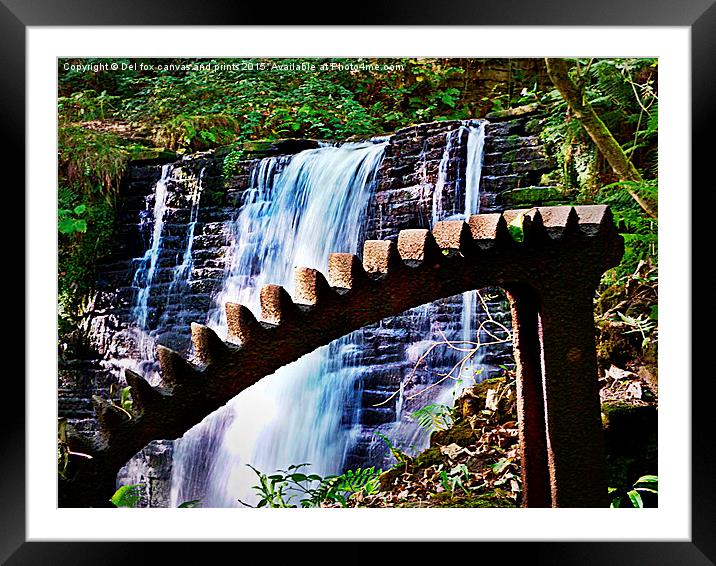  old water wheel  Framed Mounted Print by Derrick Fox Lomax