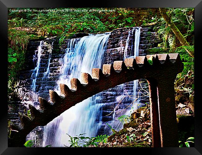  old water wheel  Framed Print by Derrick Fox Lomax