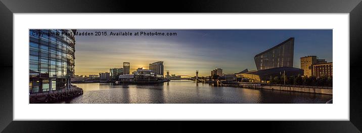 Salford Quays in the morning Framed Mounted Print by Paul Madden
