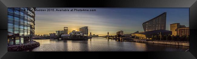Salford Quays in the morning Framed Print by Paul Madden