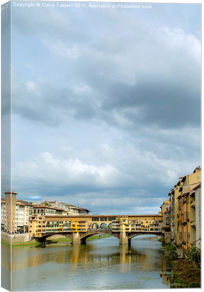 Ponte Vecchio Canvas Print by Claire Castelli
