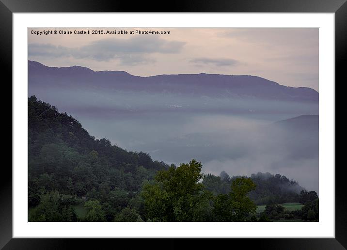  Early morning mist Framed Mounted Print by Claire Castelli