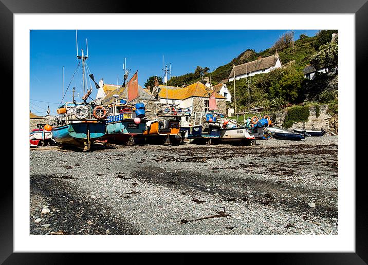 Cadgwith Cove Framed Mounted Print by Brian Roscorla