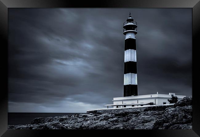  Lighthouse of Cap d'Artrutx, Menorca Framed Print by David Schofield