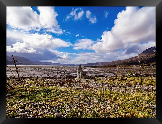 Shore of Loch Torridon Framed Print by Ellie Rose