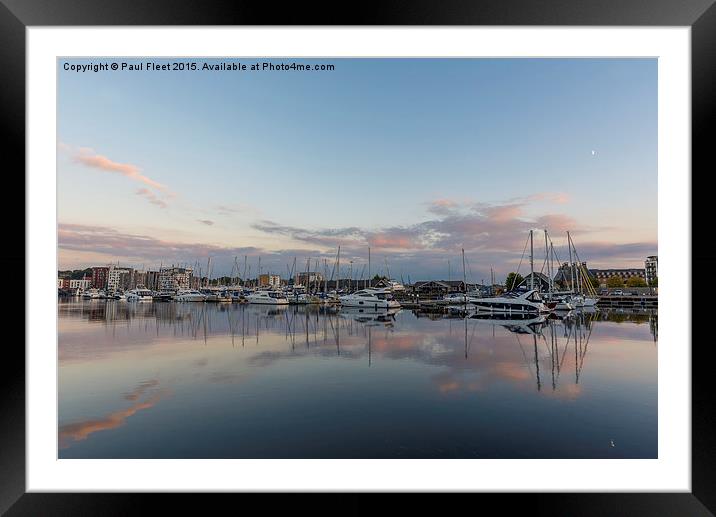 Harbour at Twilight Framed Mounted Print by Paul Fleet