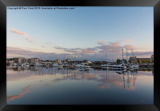 Harbour at Twilight Framed Print by Paul Fleet