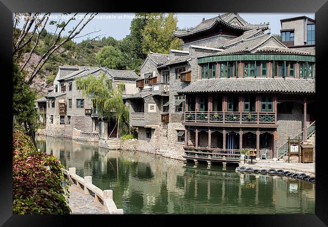 Chinese village close to Beijing Framed Print by Steve Hughes