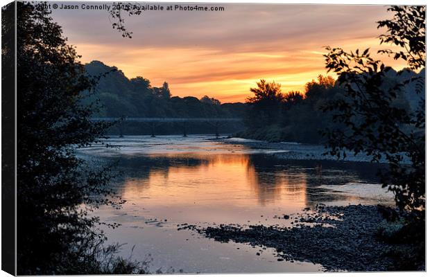  River Ribble Sunrise Canvas Print by Jason Connolly