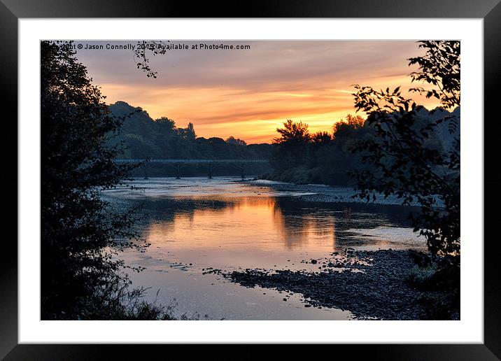  River Ribble Sunrise Framed Mounted Print by Jason Connolly