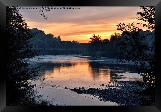  River Ribble Sunrise Framed Print by Jason Connolly
