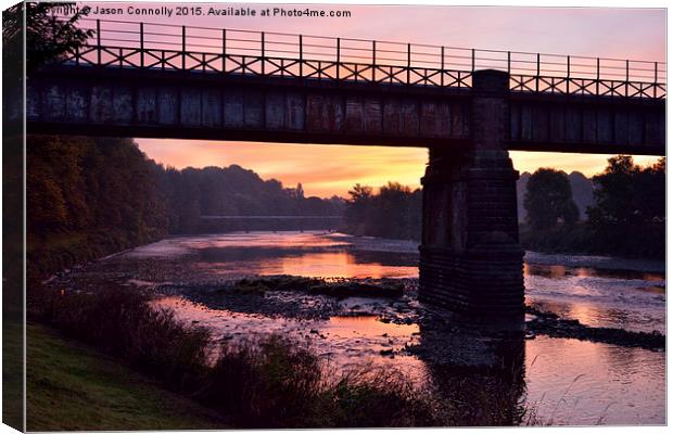 Sunrise On The River Ribble Canvas Print by Jason Connolly