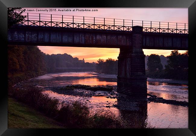 Sunrise On The River Ribble Framed Print by Jason Connolly