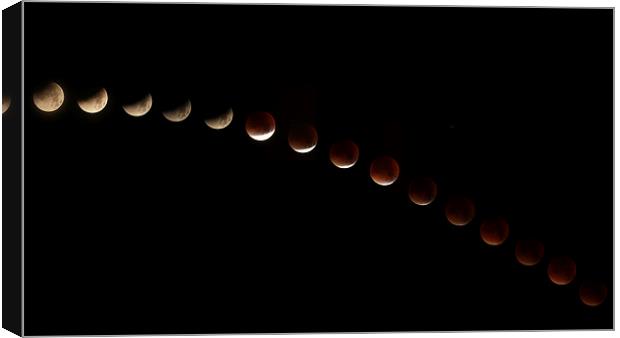  Blood Moon Eclipse Canvas Print by Dean Messenger