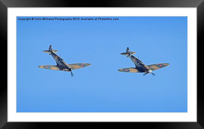  Duxford 75 Battle Ot Britian Airshow 2015 2 Framed Mounted Print by Colin Williams Photography