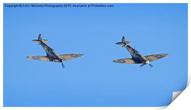  Duxford 75 Battle Ot Britian Airshow 2015 2 Print by Colin Williams Photography