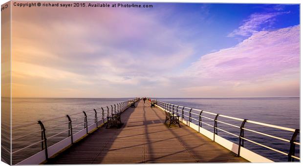  From Pier to Eternity Canvas Print by richard sayer