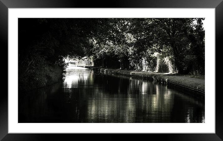  Canal Jogger Framed Mounted Print by Douglas McMann