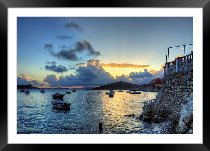 Storm Clouds at Sunrise Framed Mounted Print by Tom Gomez