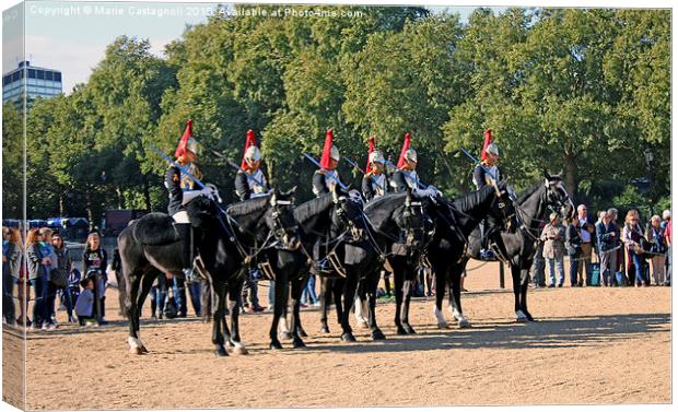  The Cadets Of The Horse Guard Canvas Print by Marie Castagnoli