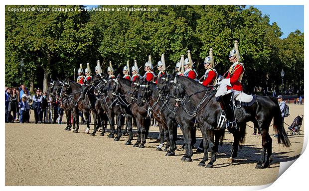  The Queens Guards Print by Marie Castagnoli