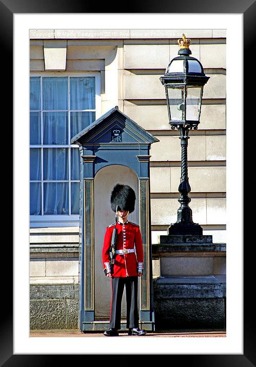  Standing On Guard Framed Mounted Print by Marie Castagnoli