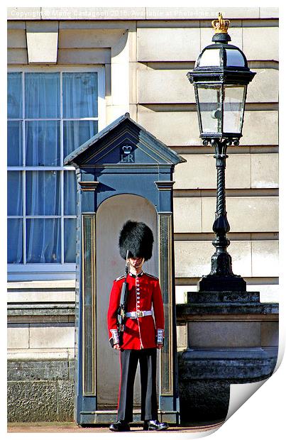  Standing On Guard Print by Marie Castagnoli