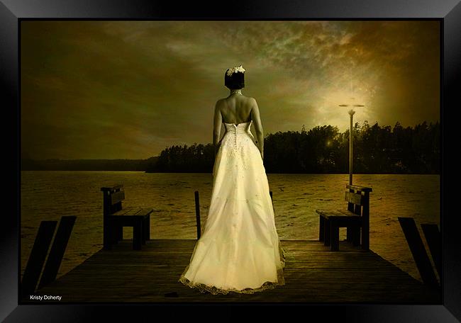 the bride Framed Print by kristy doherty