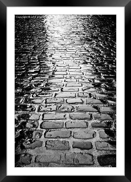  cobbled street Framed Mounted Print by john english