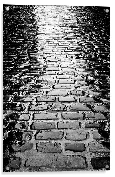  cobbled street Acrylic by john english