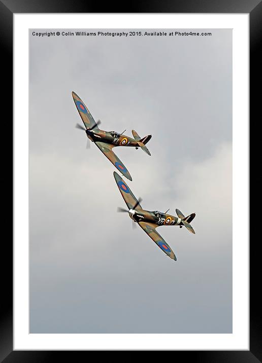   Duxford 75 Battle Ot Britian Airshow 2015 4 Framed Mounted Print by Colin Williams Photography