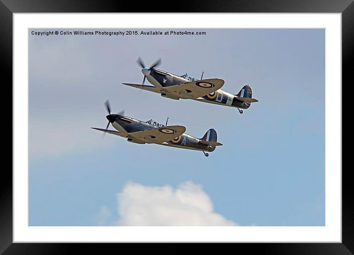   Duxford 75 Battle Ot Britian Airshow 2015 5 Framed Mounted Print by Colin Williams Photography