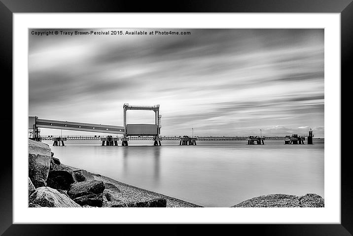 Piers at Sheerness Docks Framed Mounted Print by Tracy Brown-Percival