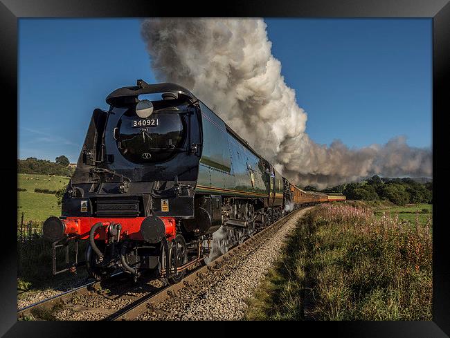  34092 'Wells' at Esk valley NYMR Framed Print by David Oxtaby  ARPS