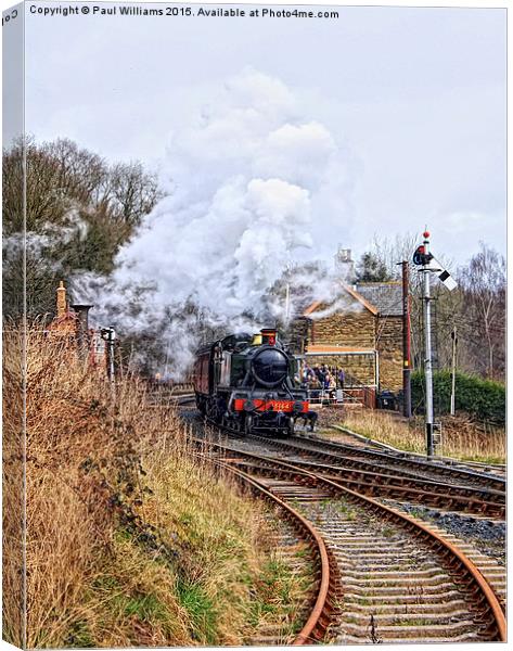 GWR 5164 on the SVR Canvas Print by Paul Williams